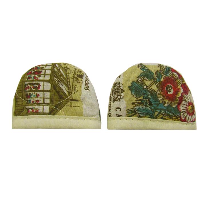 دستگیره قابلمه هوم اند لایف طرح گل و پروانه مدل مارین بسته 2 عددی Home and Life Marin Flower and Butterfly Design Hot Pot Handle Cover Pack of 2